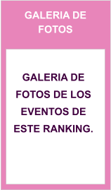 GALERIA DE FOTOS  Galeria de fotos de los eventos de este ranking.